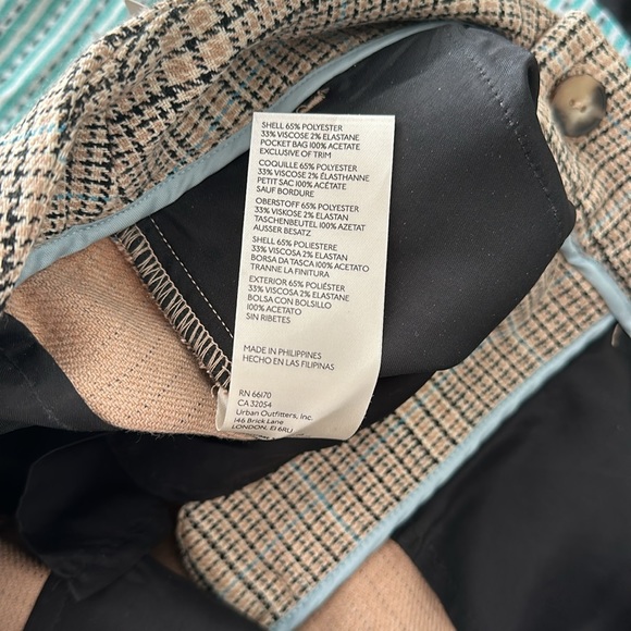 Anthropologie Maeve Plaid Wide Leg Pants Size 8 - Picture 7 of 8